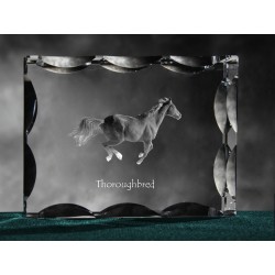 Thoroughbred, Cubic crystal with horse, souvenir, decoration, limited edition, Collection