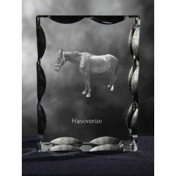 Hanovrien, cristal avec un chien, souvenir, décoration, édition limitée, ArtDog