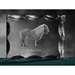 Shetland, cristal avec un chien, souvenir, décoration, édition limitée, ArtDog