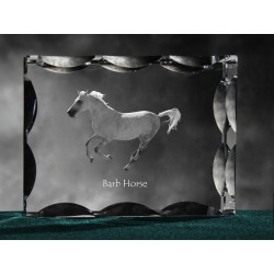 Barb horse, Cubic crystal with horse, souvenir, decoration, limited edition, Collection