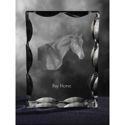 Baio, cristallo con il cavallo, souvenir, decorazione, in edizione limitata, ArtDog