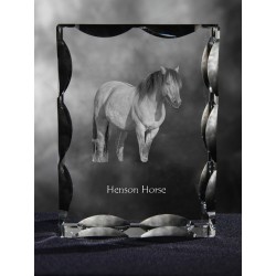 Henson, cristallo con il cavallo, souvenir, decorazione, in edizione limitata, ArtDog