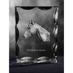 Holsteiner, Cubic crystal with horse, souvenir, decoration, limited edition, Collection