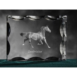Zweibrücker, Cubic crystal with horse, souvenir, decoration, limited edition, Collection