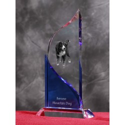 Bernese Mountain Dog- crystal statue in the likeness of the dog