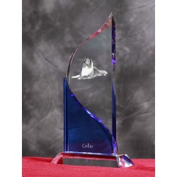 Collie- crystal statue in the likeness of the dog