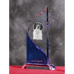 French Spaniel- crystal statue in the likeness of the dog