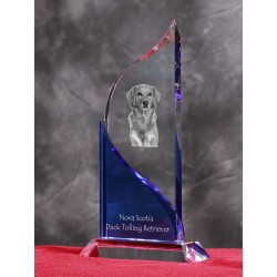 Nova Scotia duck tolling retriever- crystal statue in the likeness of the dog