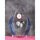 Crystal clock wings with horse, souvenir, decoration, limited edition, Collection