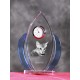 Ali orologio di cristallo con il gatto, souvenir, decorazione, in edizione limitata, Collezione