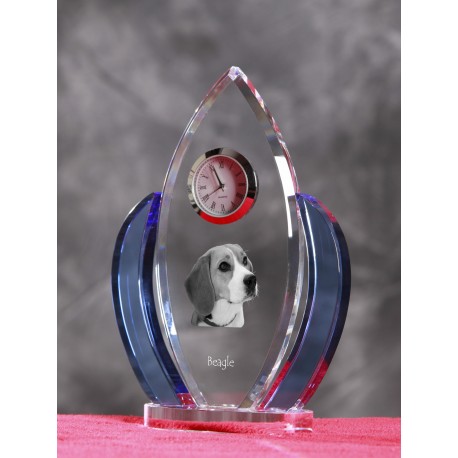 Alas de reloj de cristal con perro, recuerdo, decoración, edición limitada, Colección