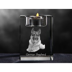 Berger allemand, lustre en cristal avec un chien, souvenir, décoration, édition limitée, ArtDog