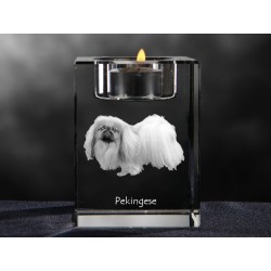Pékinois, lustre en cristal avec un chien, souvenir, décoration, édition limitée, ArtDog