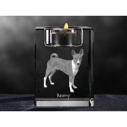 Basenji, lustre en cristal avec un chien, souvenir, décoration, édition limitée, ArtDog
