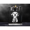 Dalmatian, crystal candlestick with dog, souvenir, decoration, limited edition, Collection