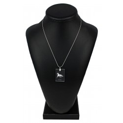 Noriker, caballo colgante de cristal, collar de plata 925, alta calidad, regalo excepcional, Colección!