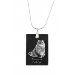American Curl, Katze Kristall Anhänger, SIlver Halskette 925, Qualität, außergewöhnliches Geschenk, Sammlung!