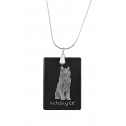 Nebelung , Crystal Pendant, Silver Necklace 925, High Quality, Exceptional Gift.