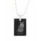 Somali Cat, gato colgante de cristal, collar de plata 925, alta calidad, regalo excepcional, Colección!