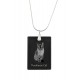 Tonkinese , Crystal Pendant, Silver Necklace 925, High Quality, Exceptional Gift.
