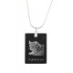 Highland Lynx, Pendentif en cristal pour chat, collier SIK 925, de haute qualité, don exceptionnel, Collection!