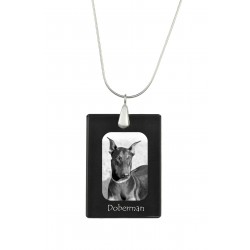 Akita Inu, Perro colgante de cristal, collar de plata 925, alta calidad, regalo excepcional, Colección!