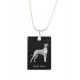 Great Dane, Pendentif en cristal pour chien, collier SIK 925, de haute qualité, don exceptionnel, Collection!