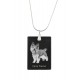 Cairn Terrier, Perro colgante de cristal, collar de plata 925, alta calidad, regalo excepcional, Colección!