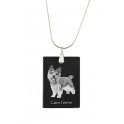 Cairn Terrier, Hund Kristall Anhänger, SIlver Halskette 925, Qualität, außergewöhnliches Geschenk, Sammlung!