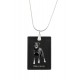 Beauceron, Dog Crystal Pendant, Silver Necklace 925, High Quality, Exceptional Gift.