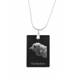 Brazilian Mastiff, Dog Crystal Pendant, Silver Necklace 925, High Quality, Exceptional Gift.
