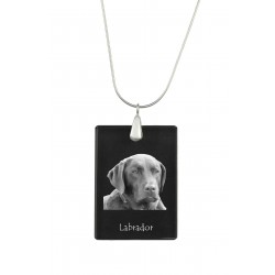Labrador, Dog Crystal Pendant, Silver Necklace 925, High Quality, Exceptional Gift.