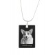 Welsh Corgi, Pendente di cristallo del cane, collana di SIlver 925, alta qualità, regalo eccezionale