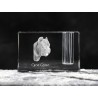 Akita Inu, crystal pen holder with dog, souvenir, decoration, limited edition, Collection