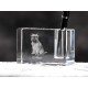 Griffon, crystal pen holder with dog, souvenir, decoration, limited edition, Collection