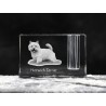 Norwich Terrier, crystal pen holder with dog, souvenir, decoration, limited edition, Collection