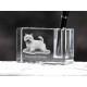 Norwich Terrier, crystal pen holder with dog, souvenir, decoration, limited edition, Collection