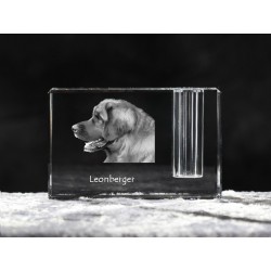 Leoneberger, crystal pen holder with dog, souvenir, decoration, limited edition, Collection