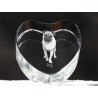 Carlino, corazón de cristal con el perro, recuerdo, decoración, edición limitada, ArtDog