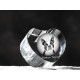 Boston Terrier, cristal coeur avec un chien, souvenir, décoration, édition limitée, ArtDog