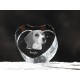 Beagle - kryształowe serce z wizerunkiem psa, dekoracja, prezent, kolekcja!
