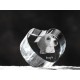 Beagle - kryształowe serce z wizerunkiem psa, dekoracja, prezent, kolekcja!