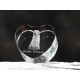 Golden Retriever, cuore di cristallo con il cane, souvenir, decorazione, in edizione limitata, ArtDog