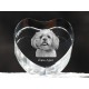 Lhasa Apso, cuore di cristallo con il cane, souvenir, decorazione, in edizione limitata, ArtDog