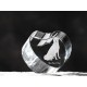 Shiba Inu, corazón de cristal con el perro, recuerdo, decoración, edición limitada, ArtDog