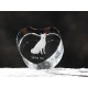 Shiba Inu, cuore di cristallo con il cane, souvenir, decorazione, in edizione limitata, ArtDog