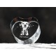 Dalmatian, crystal heart with dog, souvenir, decoration, limited edition, Collection