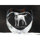 Retriever du Labrador, cristal coeur avec un chien, souvenir, décoration, édition limitée, ArtDog