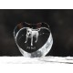 Pit Bull, Kristall Herz mit Hund, Souvenir, Dekoration, limitierte Auflage, ArtDog