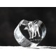 Cane di San Bernardo, cuore di cristallo con il cane, souvenir, decorazione, in edizione limitata, ArtDog